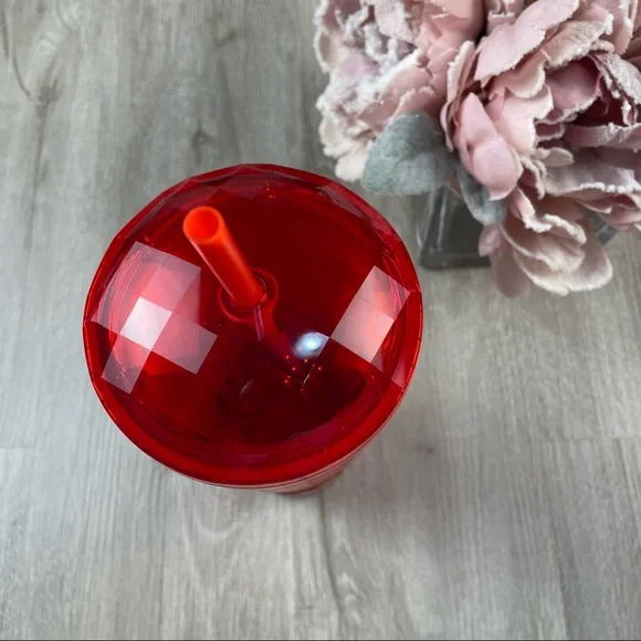 Starbucks Matte Red Heart Soft Touch Kaleidoscope Dome Valentine Tumbler - Picture 5 of 6